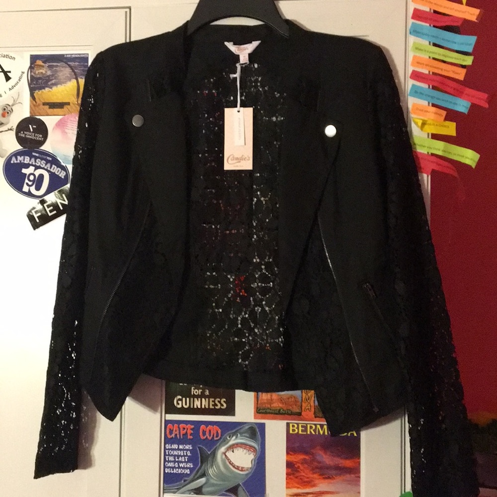 Lace Moto Jacket